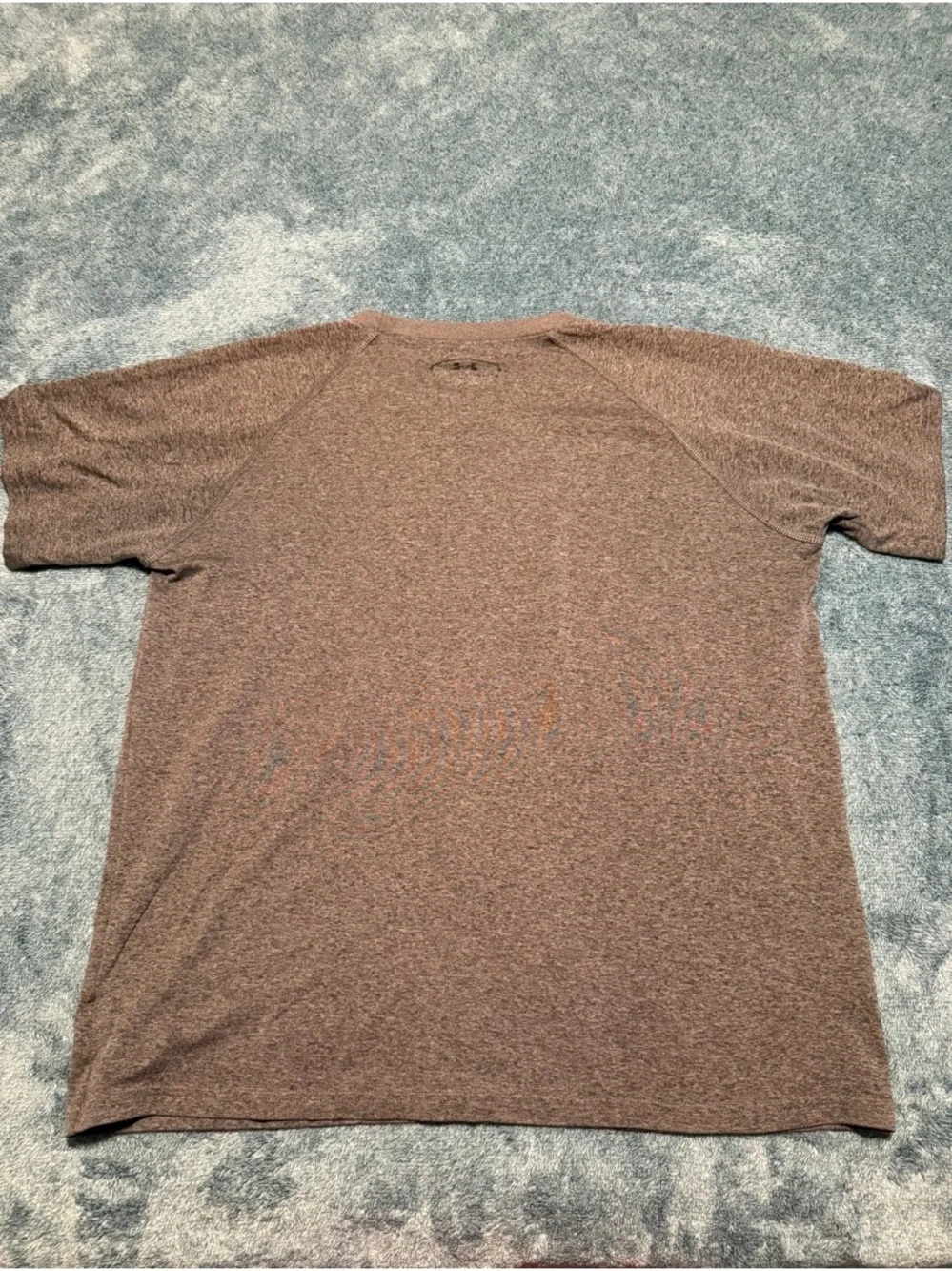 Under Armour Boy's Gray Short‎ Sleeve Athletic Tee with Black Logo Size XL